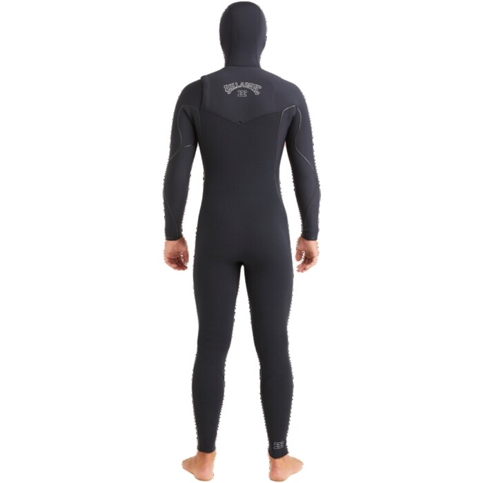 2024 Billabong Mens Furnace Natural 5/4mm Hooded Chest Zip Wetsuit ABYW200122 - Black